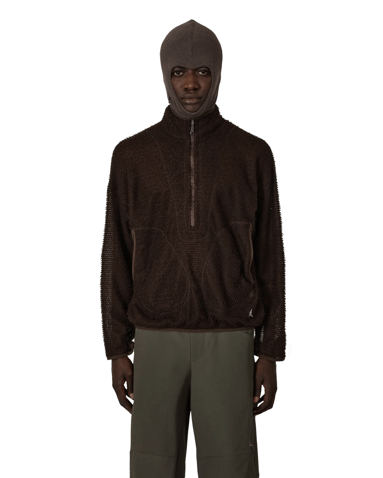 ROA Hiking Eyepiece Polartec Alpha Half Zip Brown – Altell 112