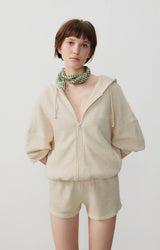AMERICAN VINTAGE Sudadera Capucha Mujer Itonay Ecru Chine