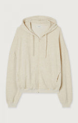 AMERICAN VINTAGE Sudadera Capucha Mujer Itonay Ecru Chine