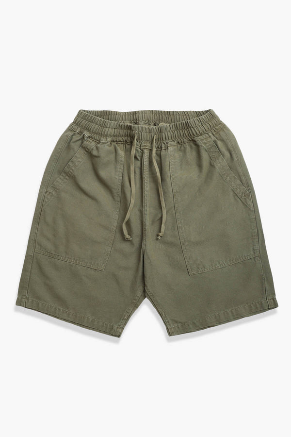 Canvas Chef Shorts Olive