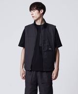 TAION Non Down Mountain Reversible W-Zip Vest Dark Navy / Black