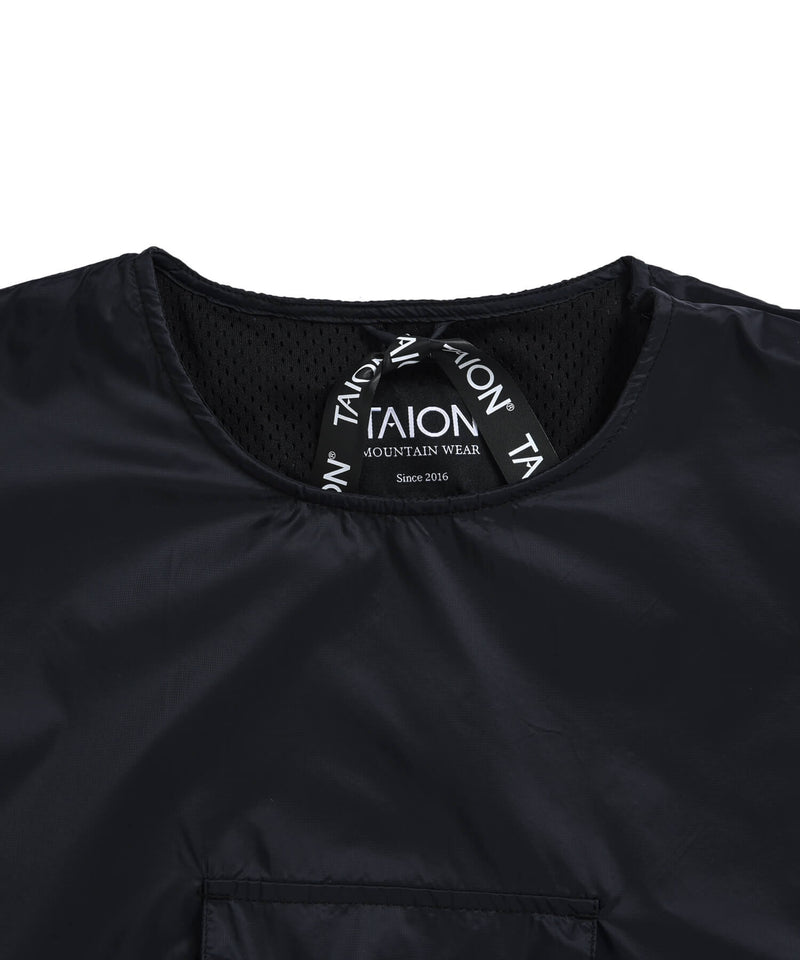 TAION Non Down Mountain Crew Neck Cutsew Black