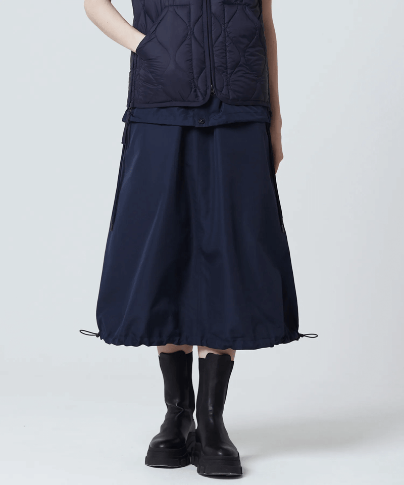 TAION Non Down Military Reversible Skirt Dark Olive
