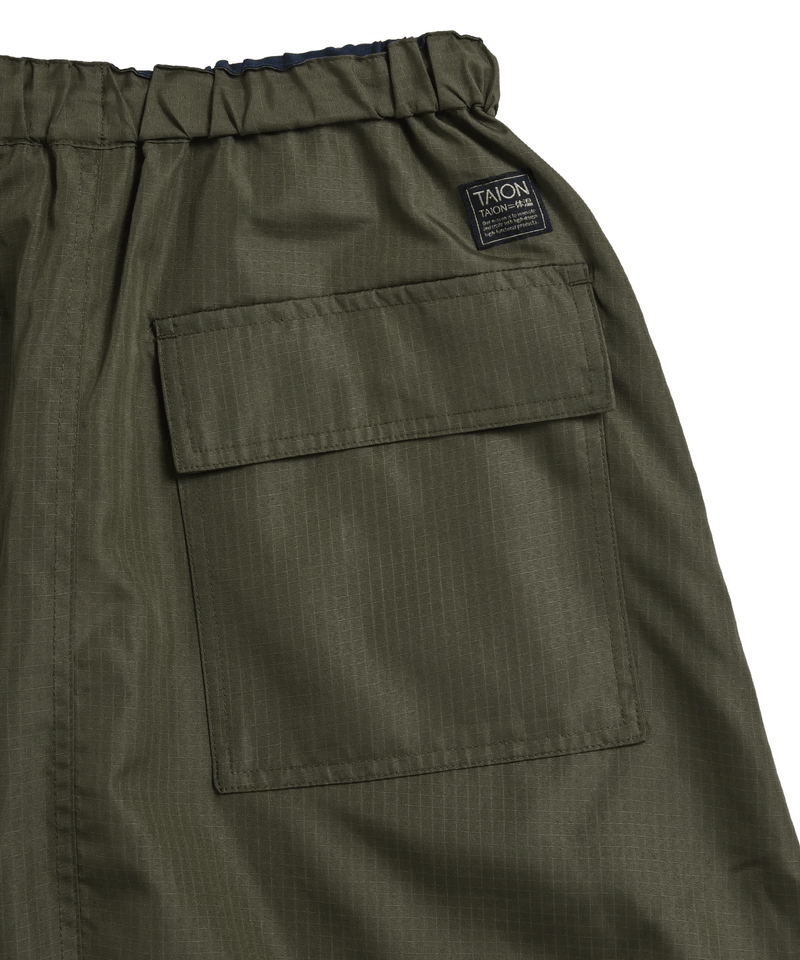 TAION Non Down Military Reversible Skirt Dark Olive