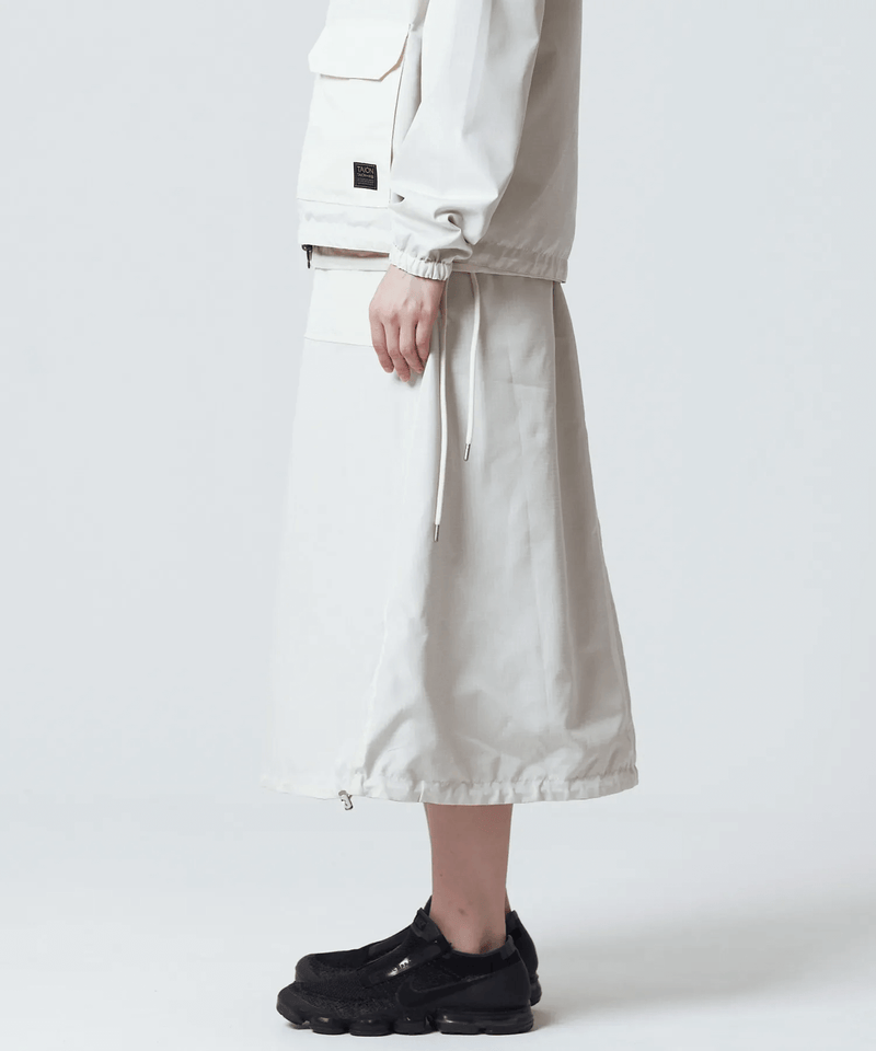 TAION Non Down Military Reversible Skirt Off White