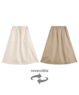 TAION Non Down Military Reversible Skirt Off White