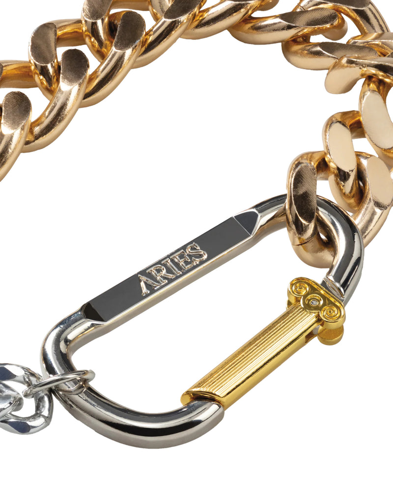 ARIES Column Carabiner Gold Chunky Necklace