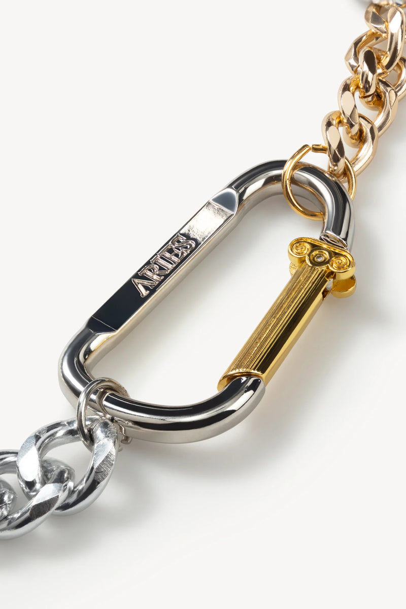 ARIES Column Carabiner Silver Necklace