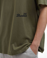 BARBOUR Heritage+ Regence OS Fit Graphic T-Shirt Burnt Olive