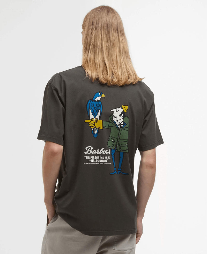 BARBOUR Heritage+ Newclyde OS Fit Graphic T-Shirt Sage