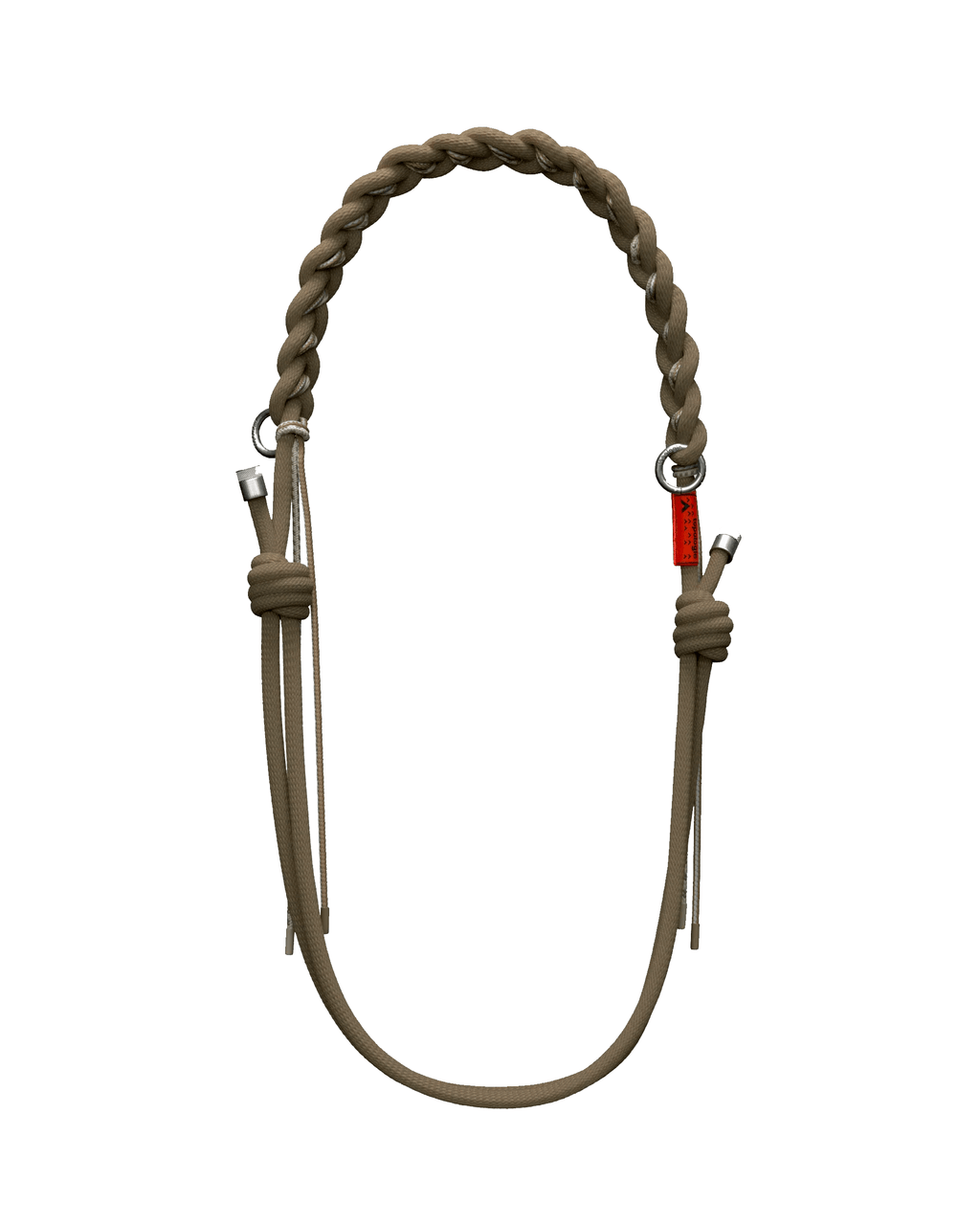スマホアクセサリー TOPOLOGIE 8MM BRAIDED O-ROPE BUCKWHEAT Topologie 8.0mm Braided O-Rope Strap Buckwheat | Maplestore