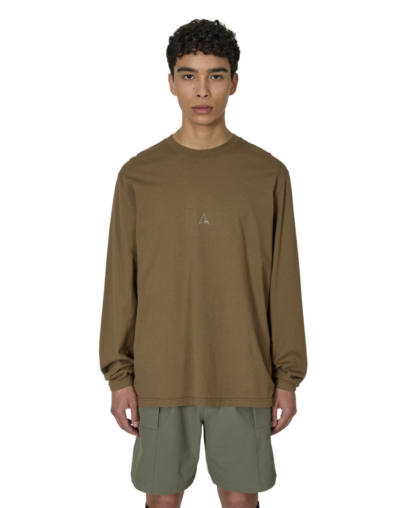 ROA Hiking Logo Long Sleeve T-Shirt Brown Olive