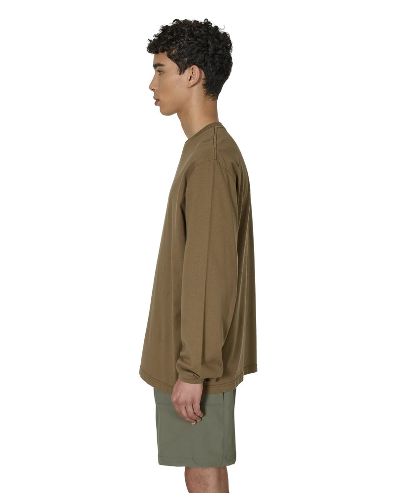 ROA Hiking Logo Long Sleeve T-Shirt Brown Olive