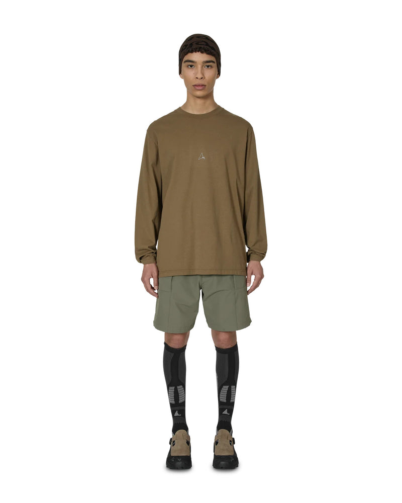 ROA Hiking Logo Long Sleeve T-Shirt Brown Olive