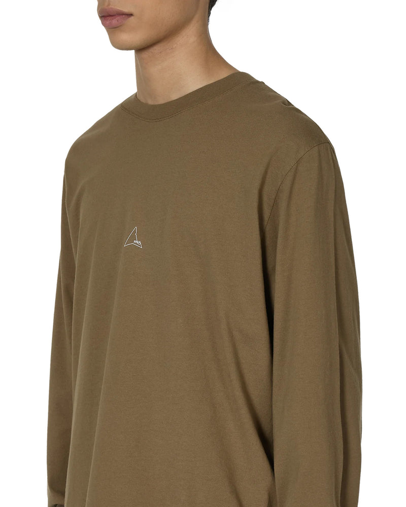 ROA Hiking Logo Long Sleeve T-Shirt Brown Olive