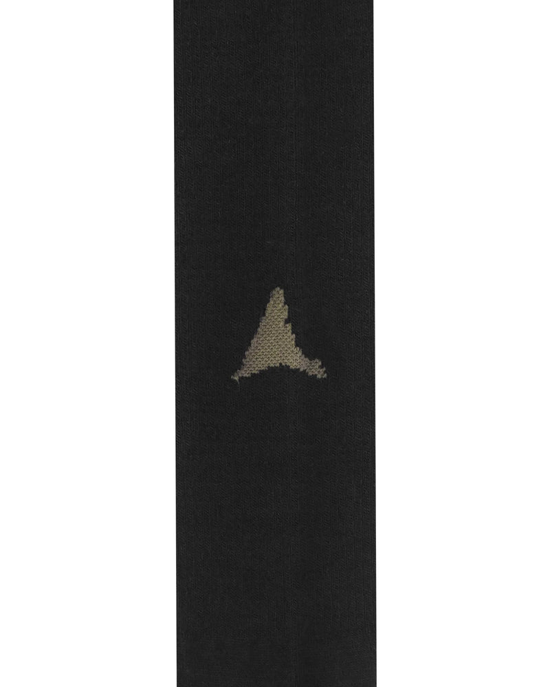 ROA Hiking Logo Wool High Socks Black