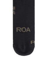 ROA Hiking Logo Wool High Socks Black