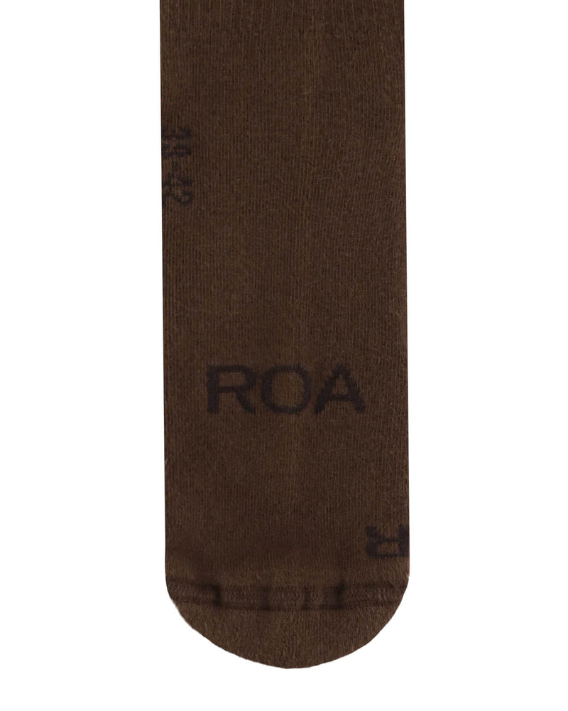 ROA Hiking Logo Socks Brown