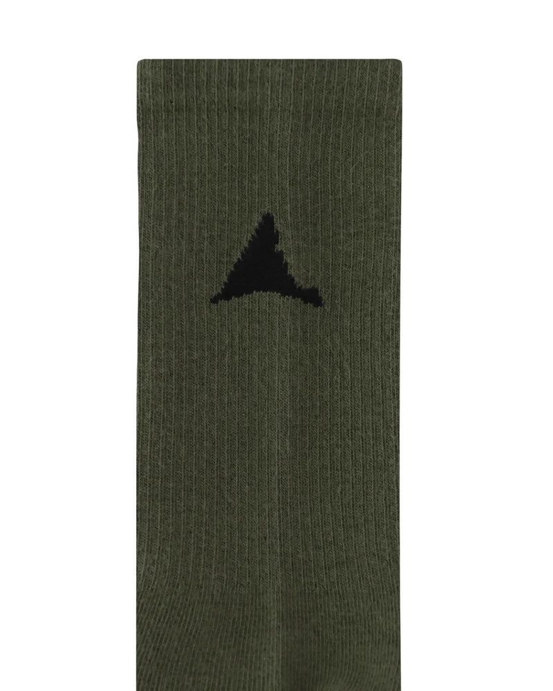 ROA Hiking Logo Socks Dark Olive
