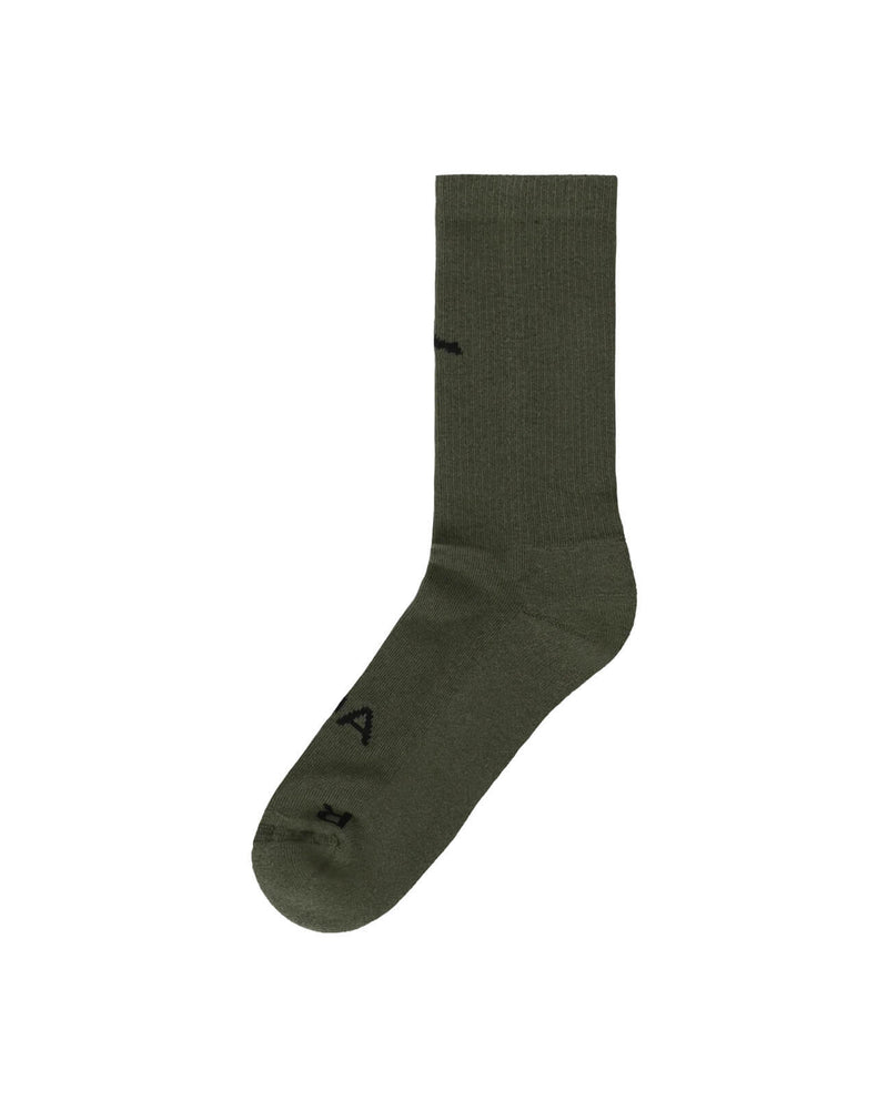 ROA Hiking Logo Socks Dark Olive