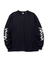 NANGA Eco Hybrid SLV Logo L/S Tee Black