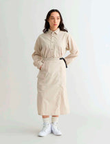 NANGA Hinoc Ripstop UT Skirt W Light Grey