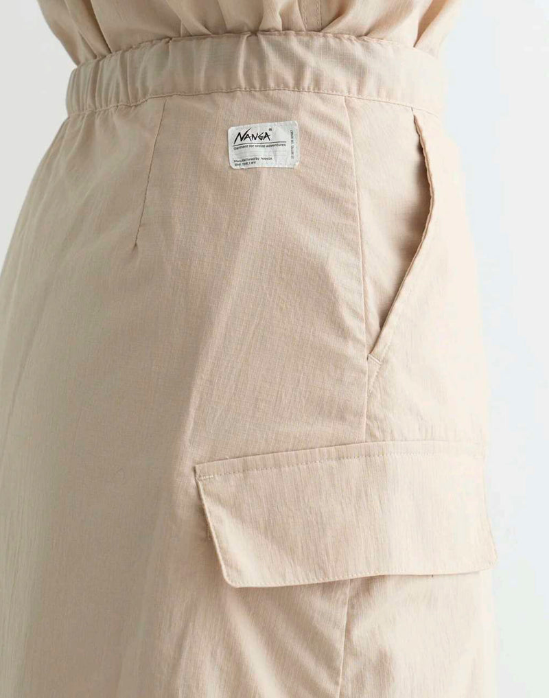 NANGA Hinoc Ripstop UT Skirt W Light Grey