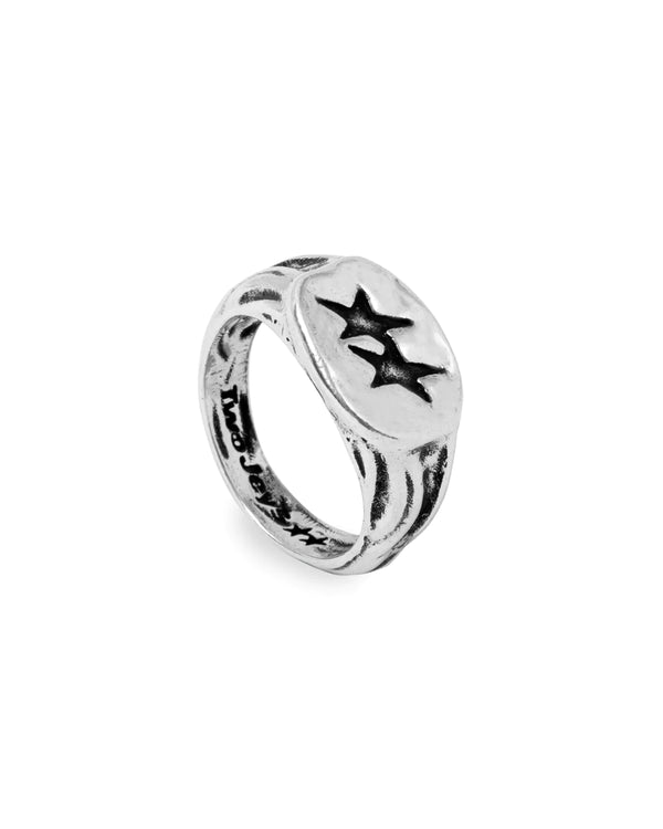Twojeys Superstar Signed Ring  Silver