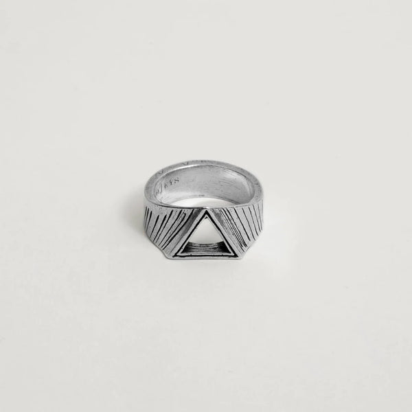 Twojeys Triangle Ring  Silver
