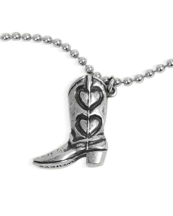 Twojeys Boot Necklace  Silver