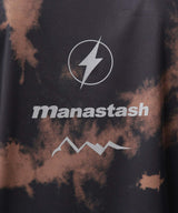 MANASTASH Tie Dye L/S Top Black