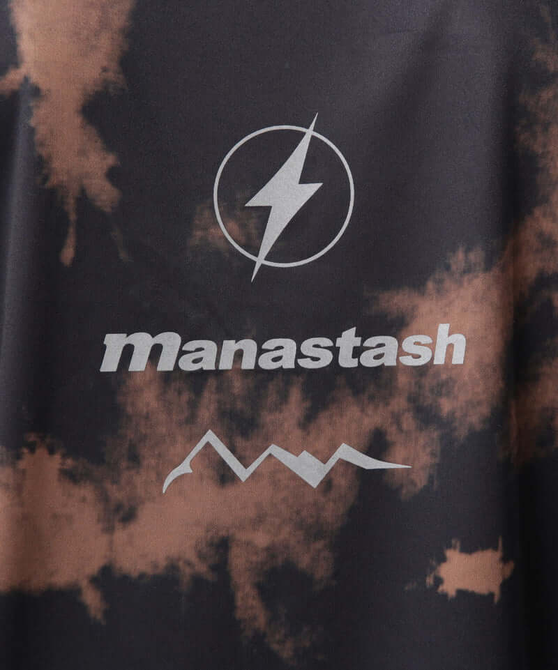 MANASTASH Tie Dye L/S Top Black