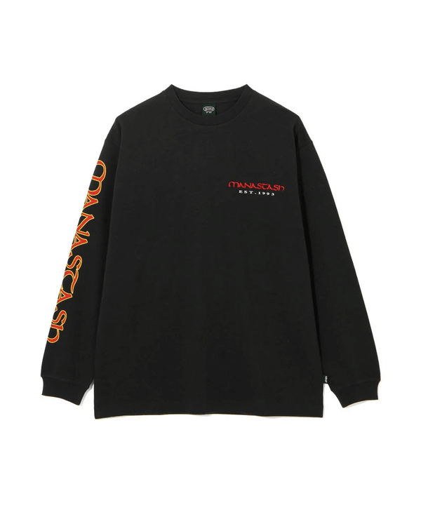 MANASTASH Hemp L/S Tee Yaka-Vegas Black