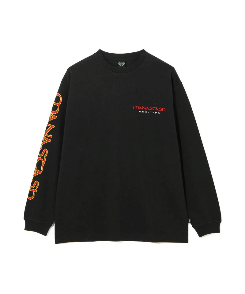 MANASTASH Hemp L/S Tee Yaka-Vegas Black
