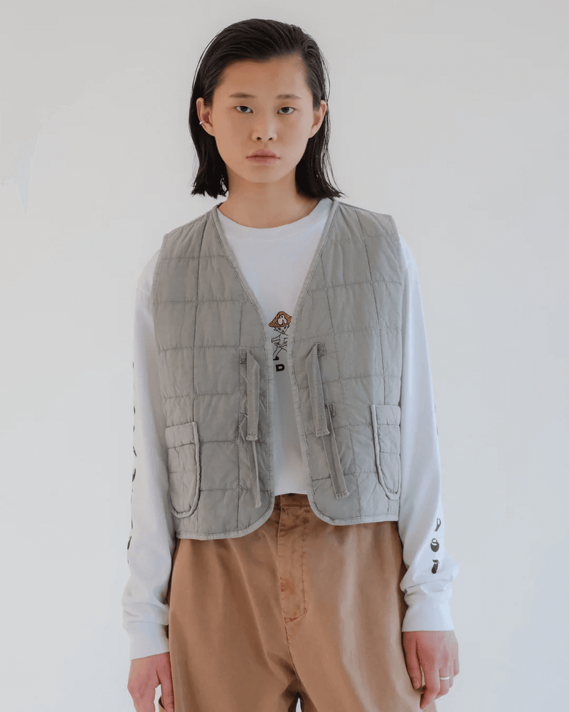 GIRLS OF DUST Life Vest Cotton Quilt Oyster