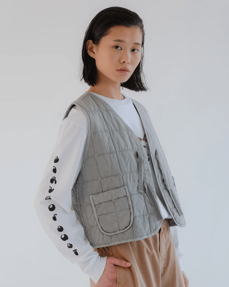 GIRLS OF DUST Life Vest Cotton Quilt Oyster