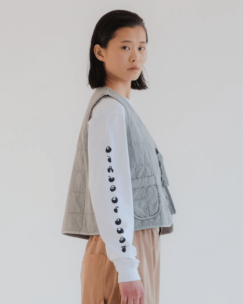 GIRLS OF DUST Life Vest Cotton Quilt Oyster