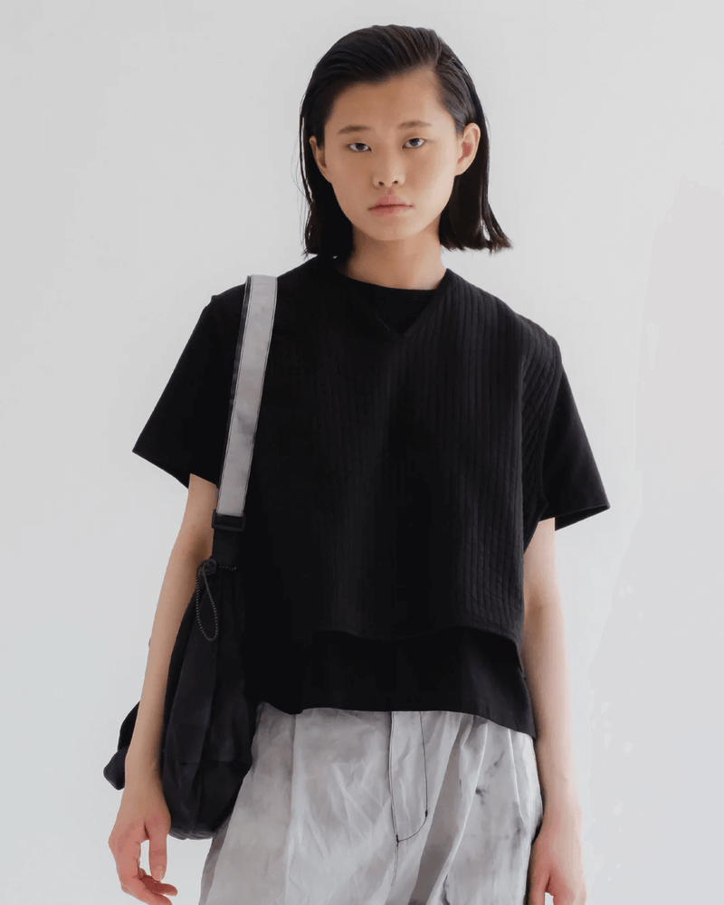 GIRLS OF DUST Vee Vest Armor Cotton Black
