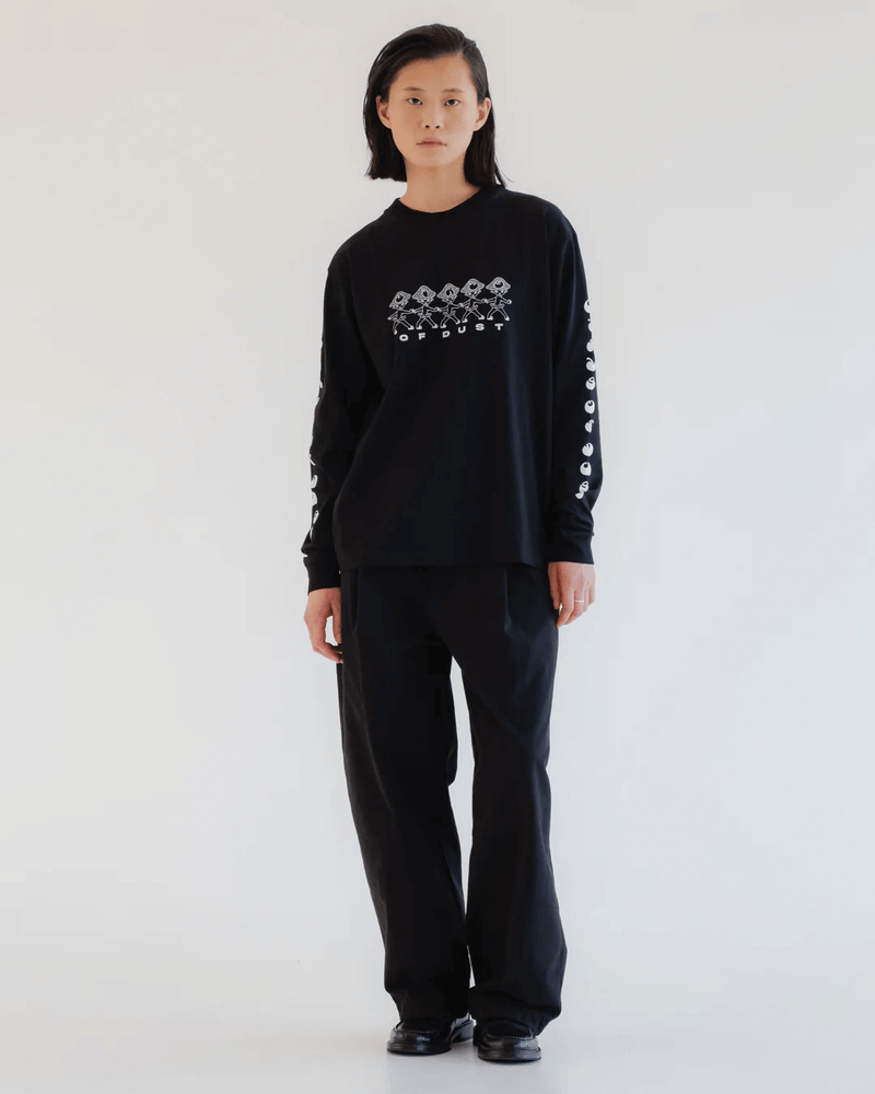 GIRLS OF DUST British Worker Cotton Linen Black