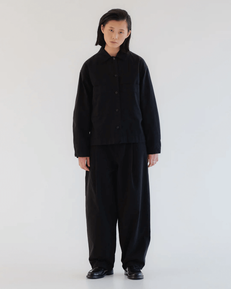 GIRLS OF DUST British Worker Cotton Linen Black