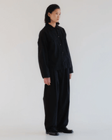 GIRLS OF DUST British Worker Cotton Linen Black