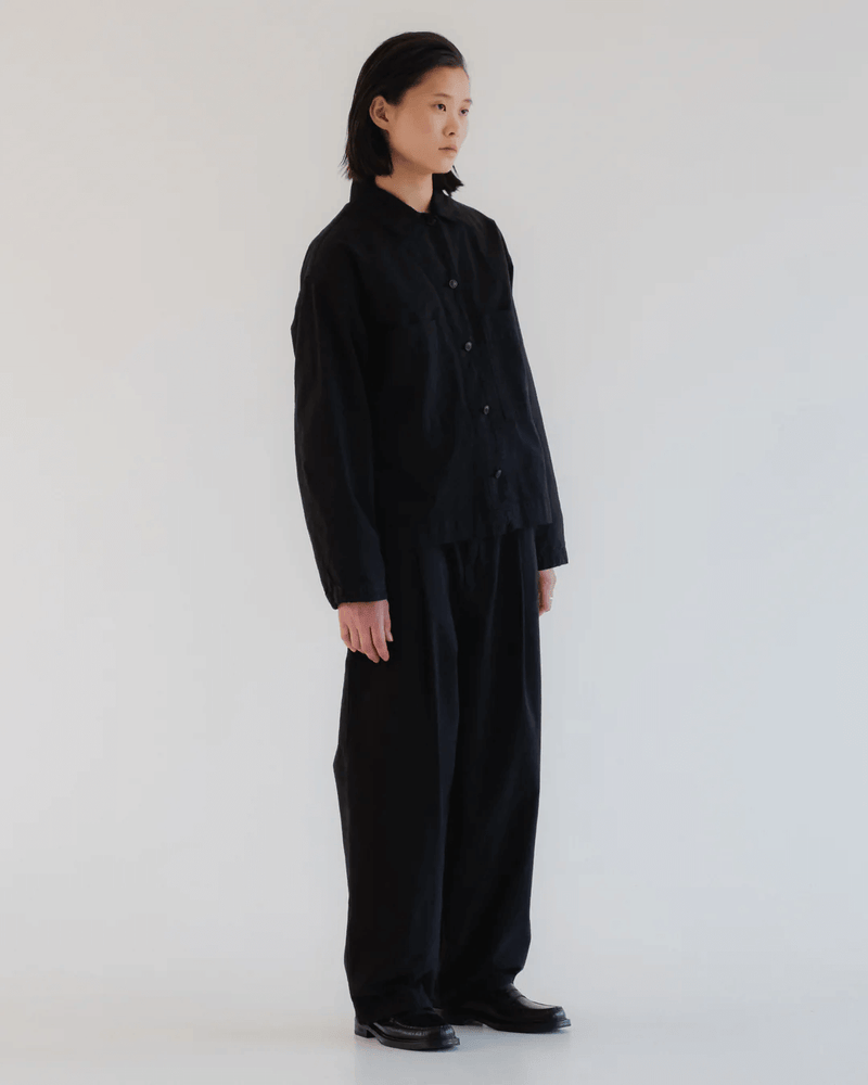 GIRLS OF DUST British Worker Cotton Linen Black