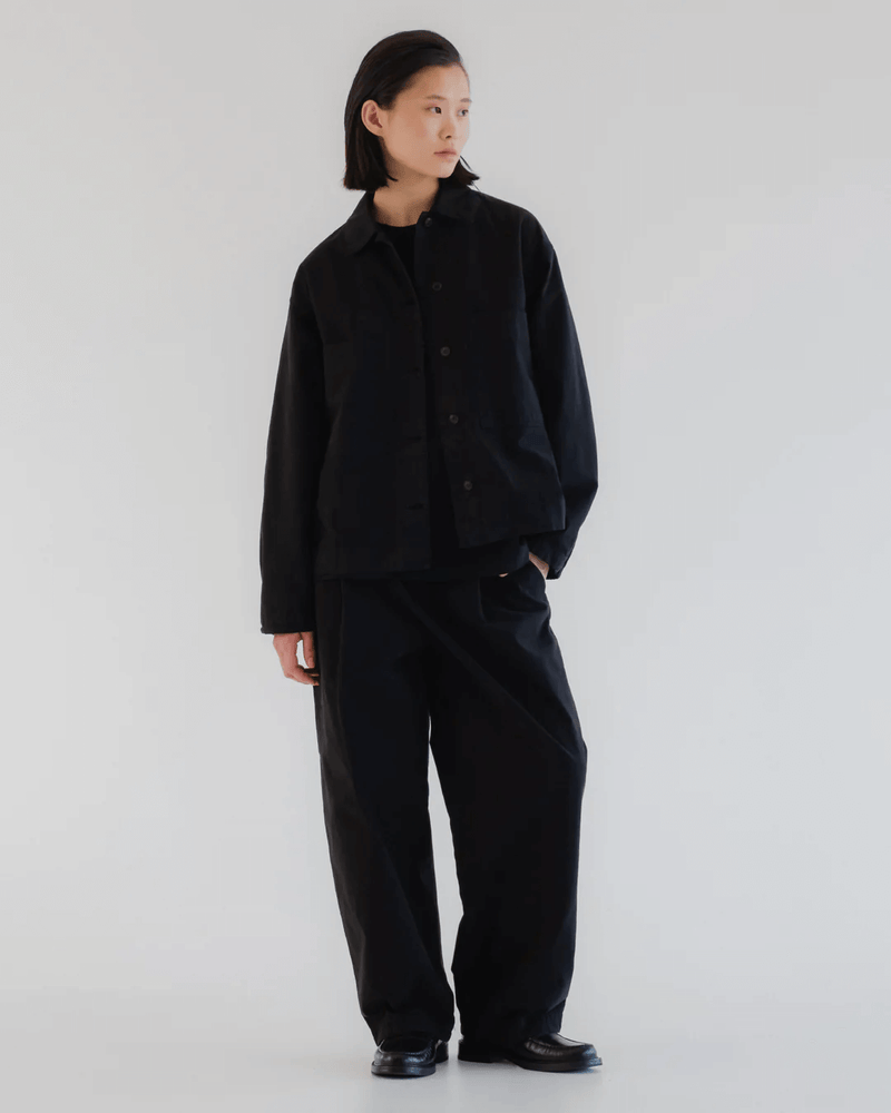 GIRLS OF DUST British Worker Cotton Linen Black