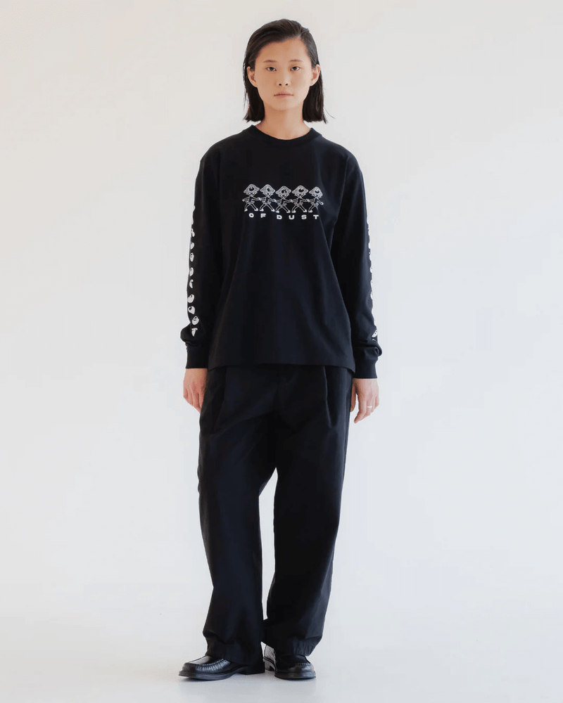 GIRLS OF DUST British Worker Cotton Linen Black
