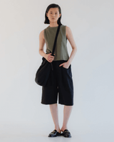 GIRLS OF DUST Bermuda Micro Ripstop Black