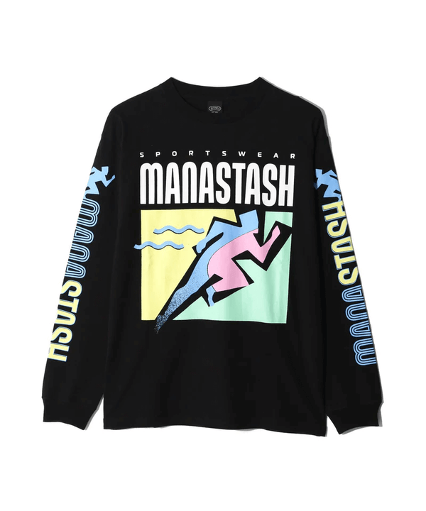 MANASTASH RE:CTN L/S Tee T&F Black
