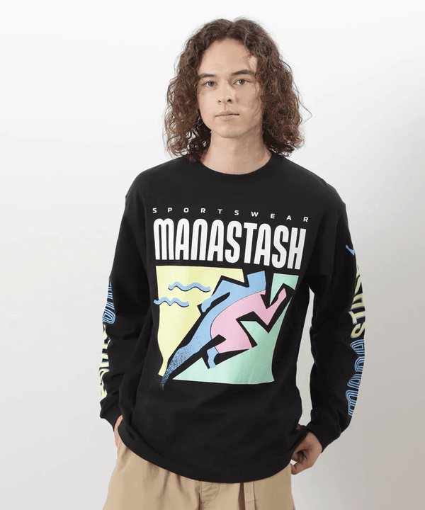 MANASTASH RE:CTN L/S Tee T&F Black