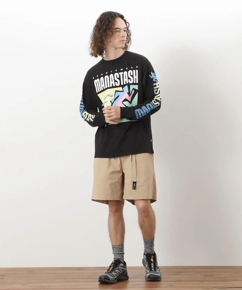 MANASTASH RE:CTN L/S Tee T&F Black