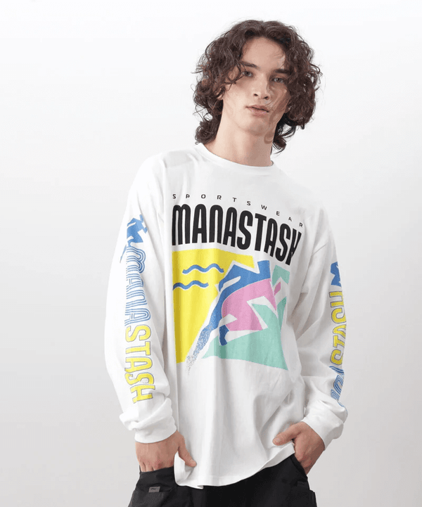 MANASTASH RE:CTN L/S Tee T&F White