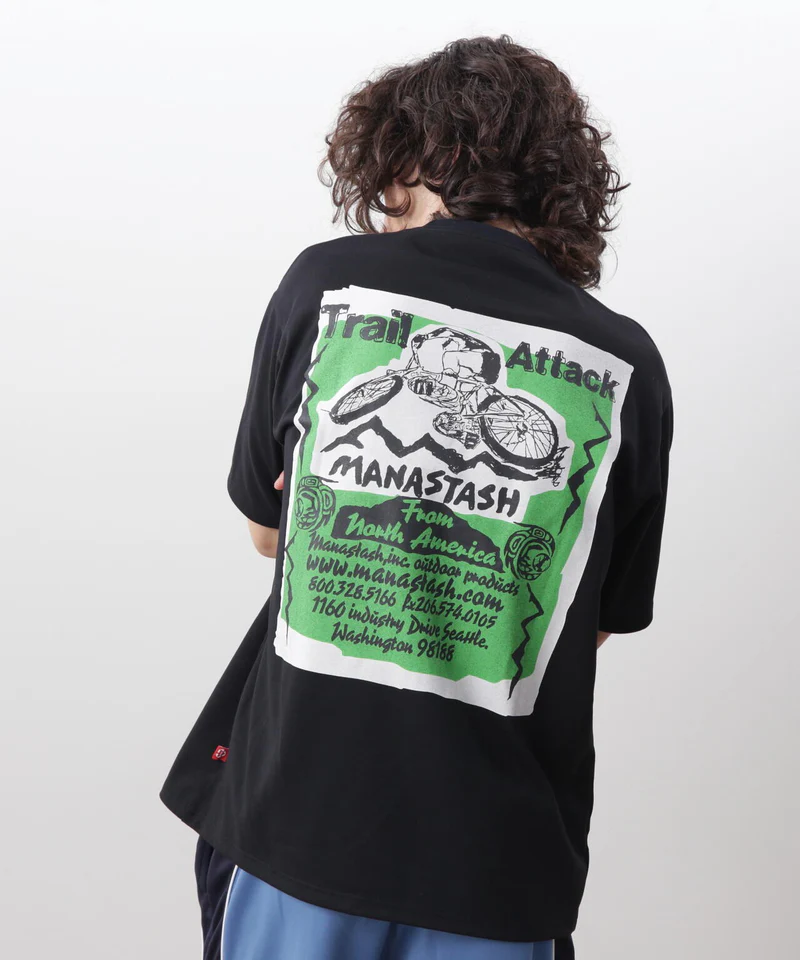 MANASTASH RE:Poly Tee Trail Attack Black